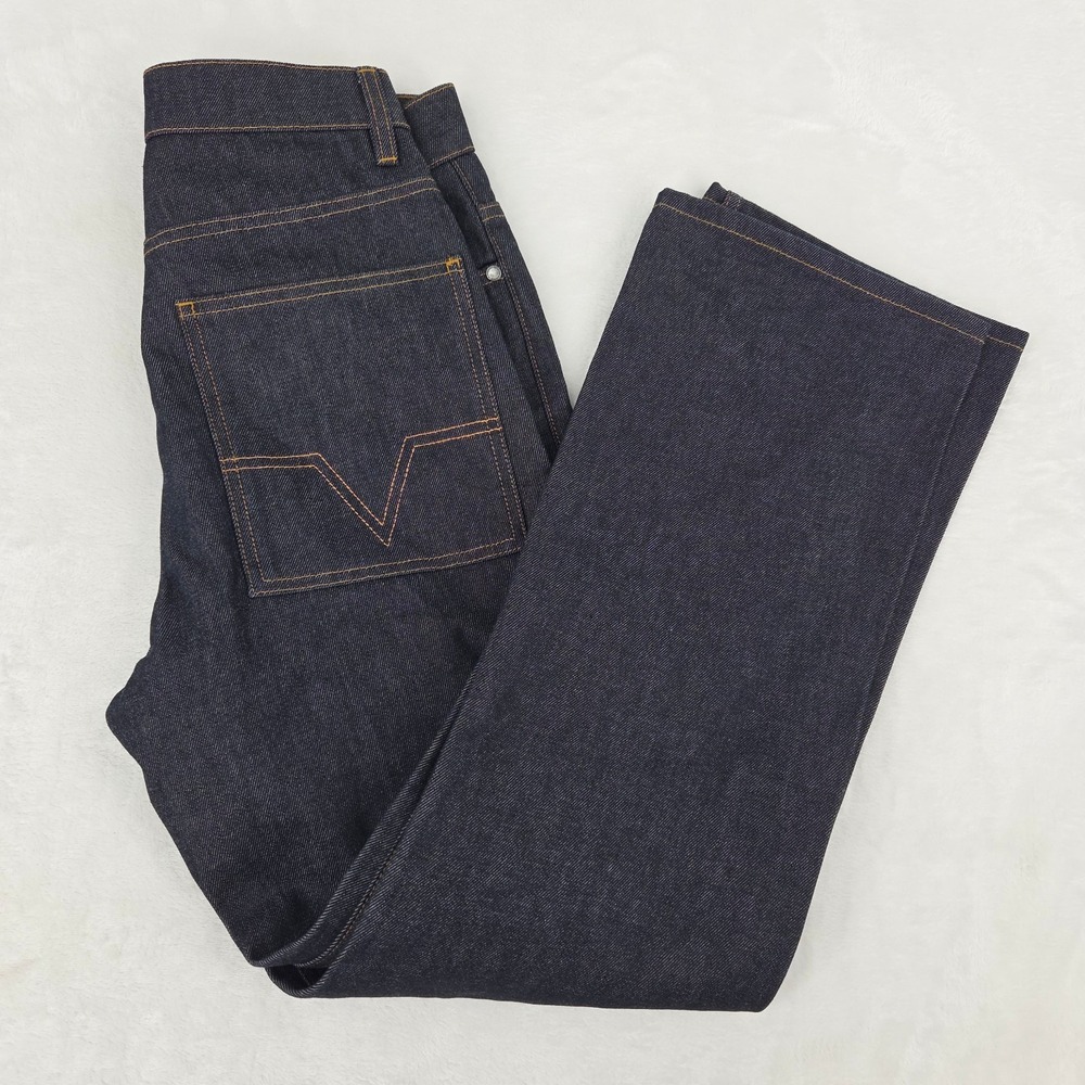 No Maintenance Indigo Denim Jeans Size 28 Fits 28x30 EUC See Pics READ